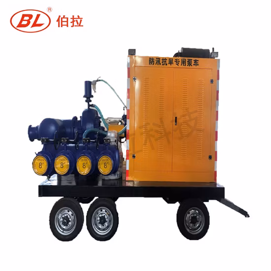 Remote Control Tracked Pumping Station, Self- Priming Pump Water Pump Diesel Engine Centrifugal Water Pump