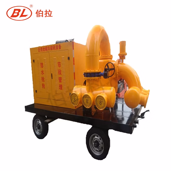 Remote Control Tracked Pumping Station, Self- Priming Pump Water Pump Diesel Engine Centrifugal Water Pump